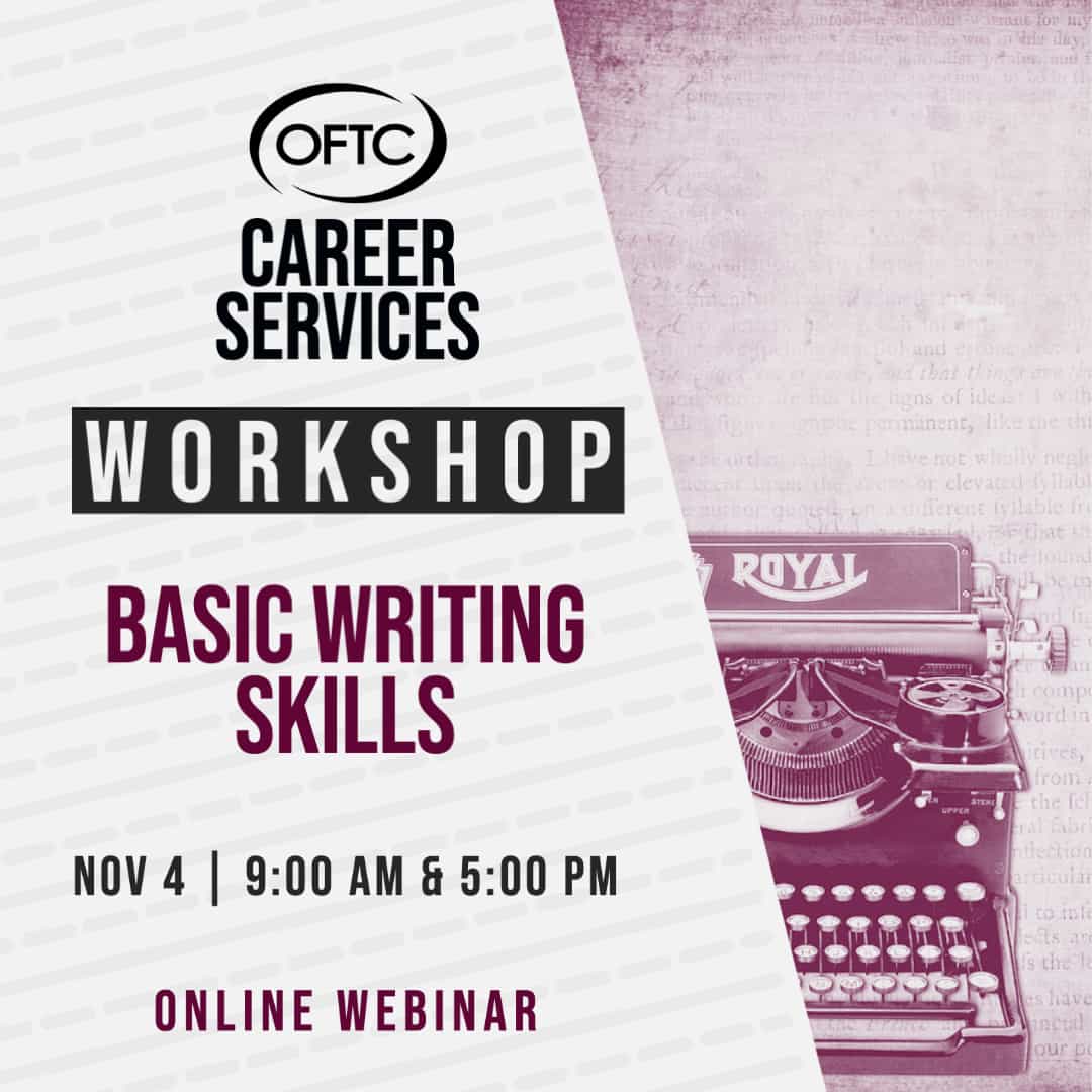 Workshop - Basic Writing Skills