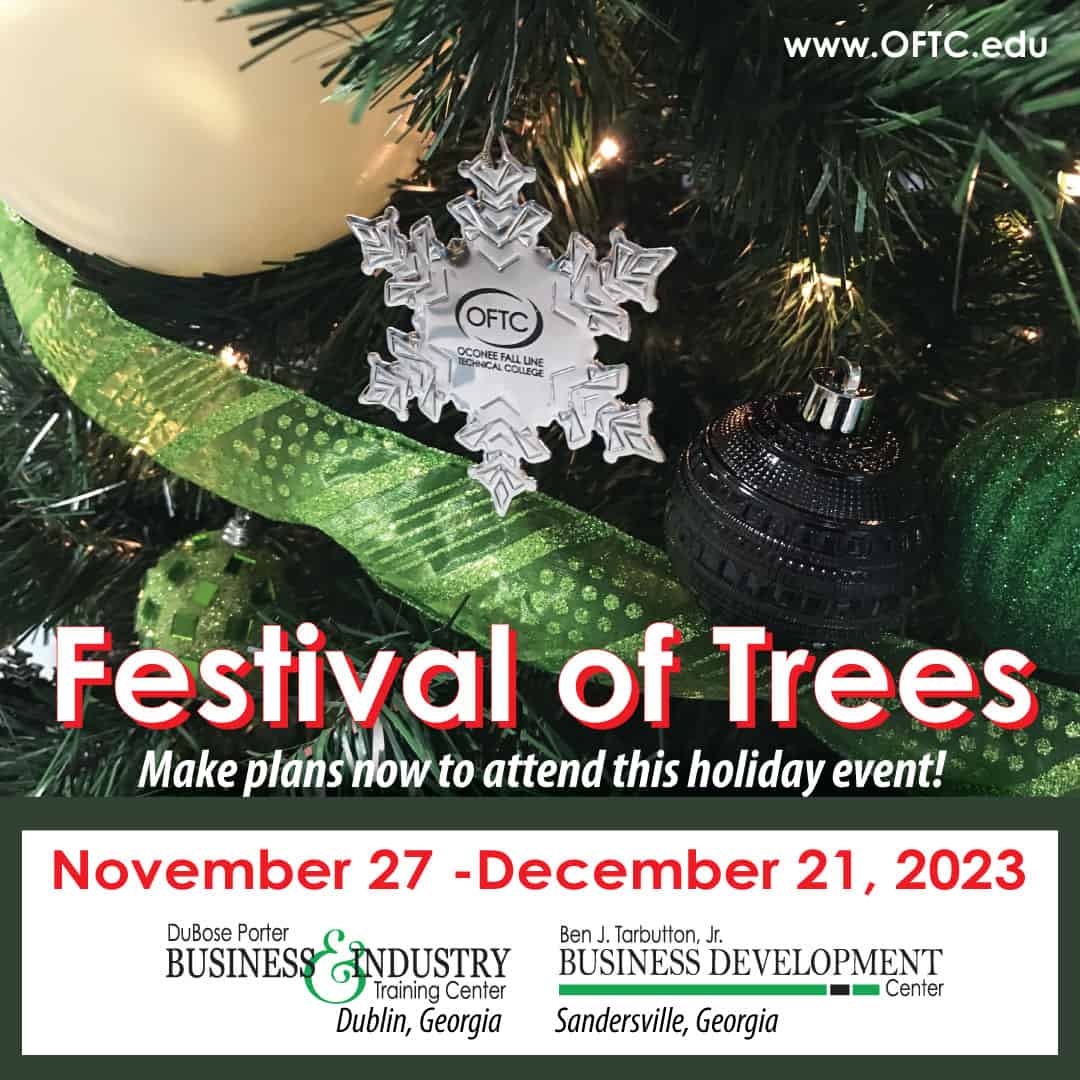 2023 Festival of Trees, OFTC Christmas ornament shown