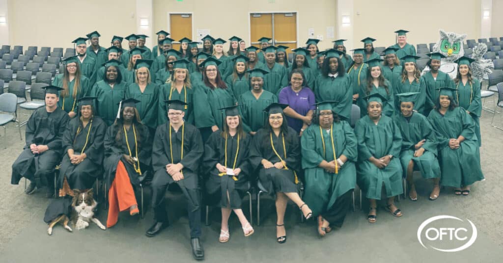 OFTC's class of 2022 during the Fall 2022 Commencement Ceremony
