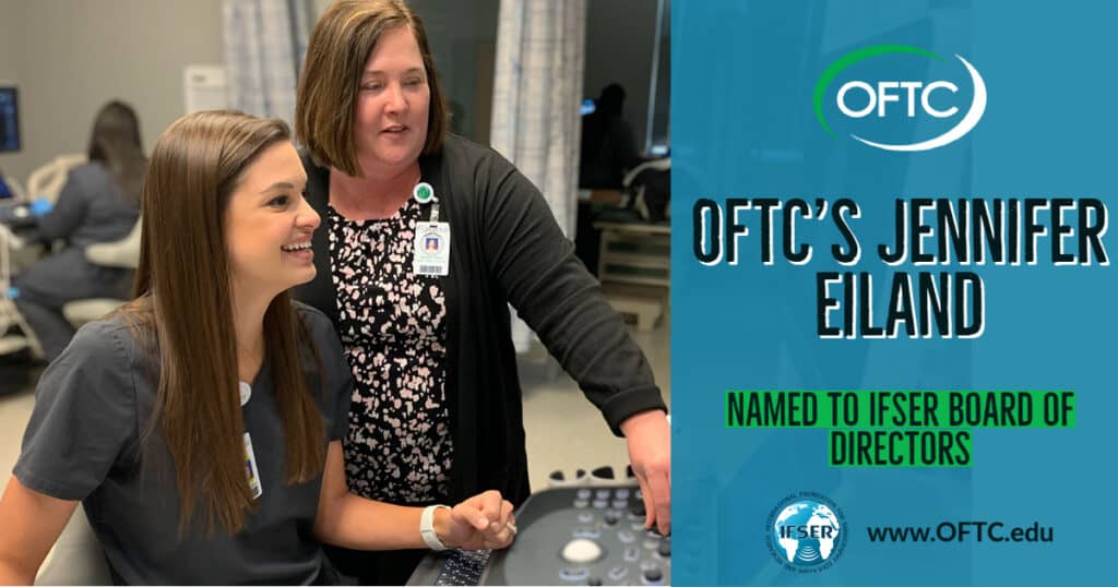 Jennifer Eiland, Program Director for the Diagnostic Medical Sonography program at Oconee Fall Line Technical College (OFTC), was recently named to the International Foundation for Sonography Education and Research (IFSER) Board of Directors.
