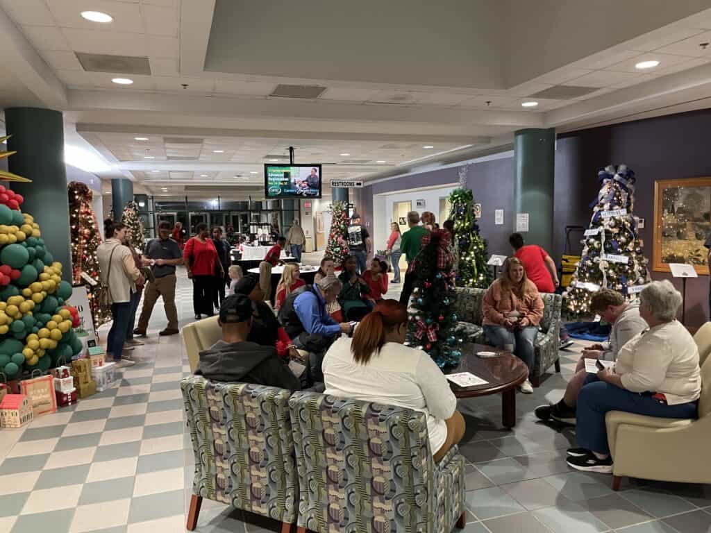 Guests attending OFTC's 17th Annual Festival of Trees Sip 'N See held on the Dublin Campus, Tuesday, Nov. 6. 