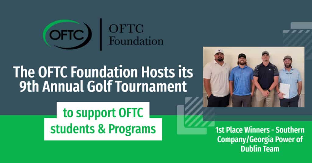 First Place Winners OFTC Foundation Golf Tournament - L-R: Brad Harrison, Tyler Rhodes, Bryson Wilcher, Matthew Waller