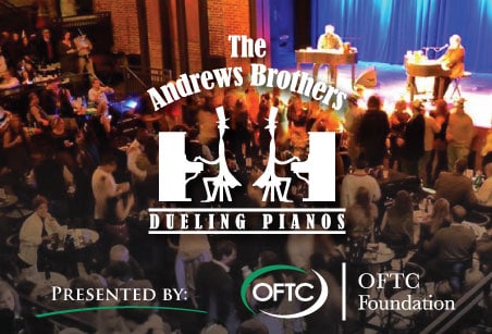 The Andrews Brothers Dueling Pianos returns to OFTC for Foundation fundraiser.
