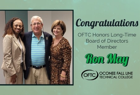 OFTC Board of Directors member, Ron May, honored.