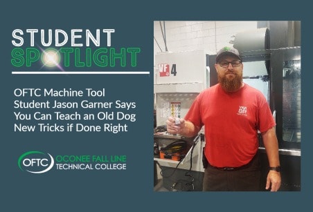 Jason Garner, OFTC Machine Tool Technology student