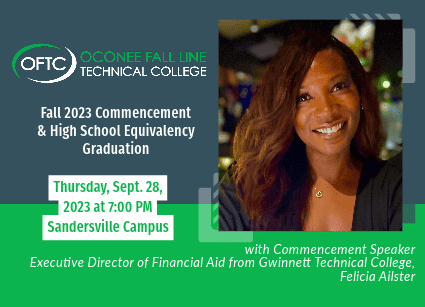 Fall 2023 Commencement & High School Equivalency Graduation speaker, Felicia Ailster.