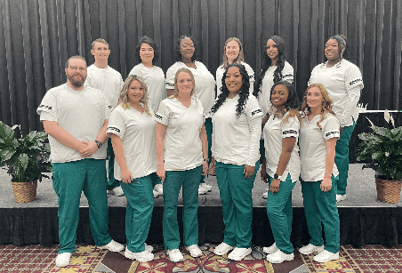 OFTC Practical Nursing students during the 2023 Practical Nursing Pinning Ceremony