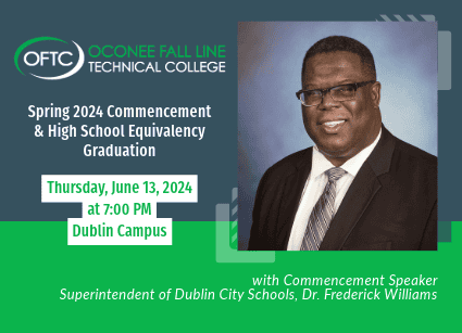 Dr. Frederick Williams is slated to serve s guest speaker for OFTC's 2024 Spring Commencement & HSE Graduation Ceremony